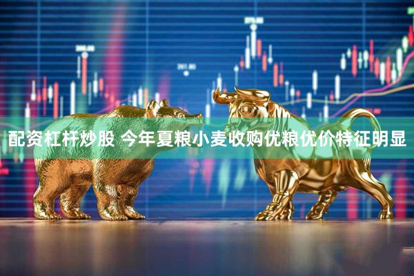 配资杠杆炒股 今年夏粮小麦收购优粮优价特征明显